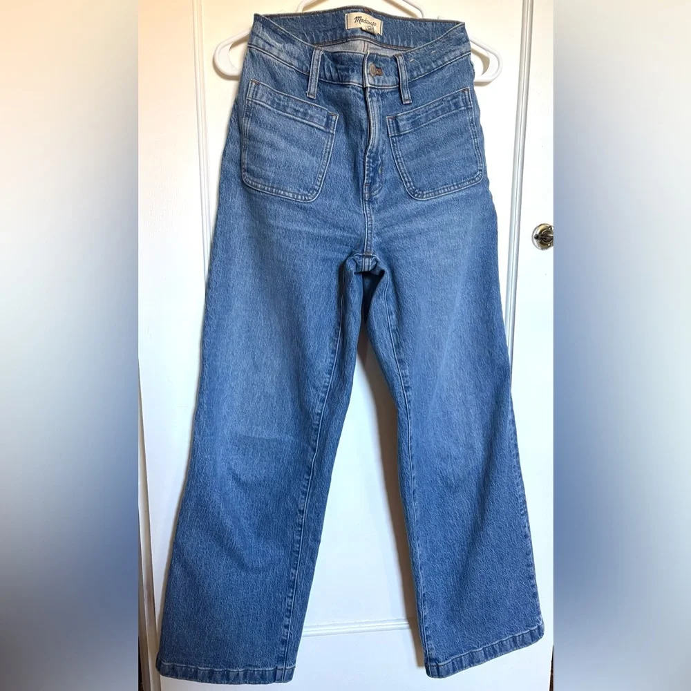 Madewell Perfect Vintage Wide-Leg Patch Pocket Jeans - Picture 2 of 11